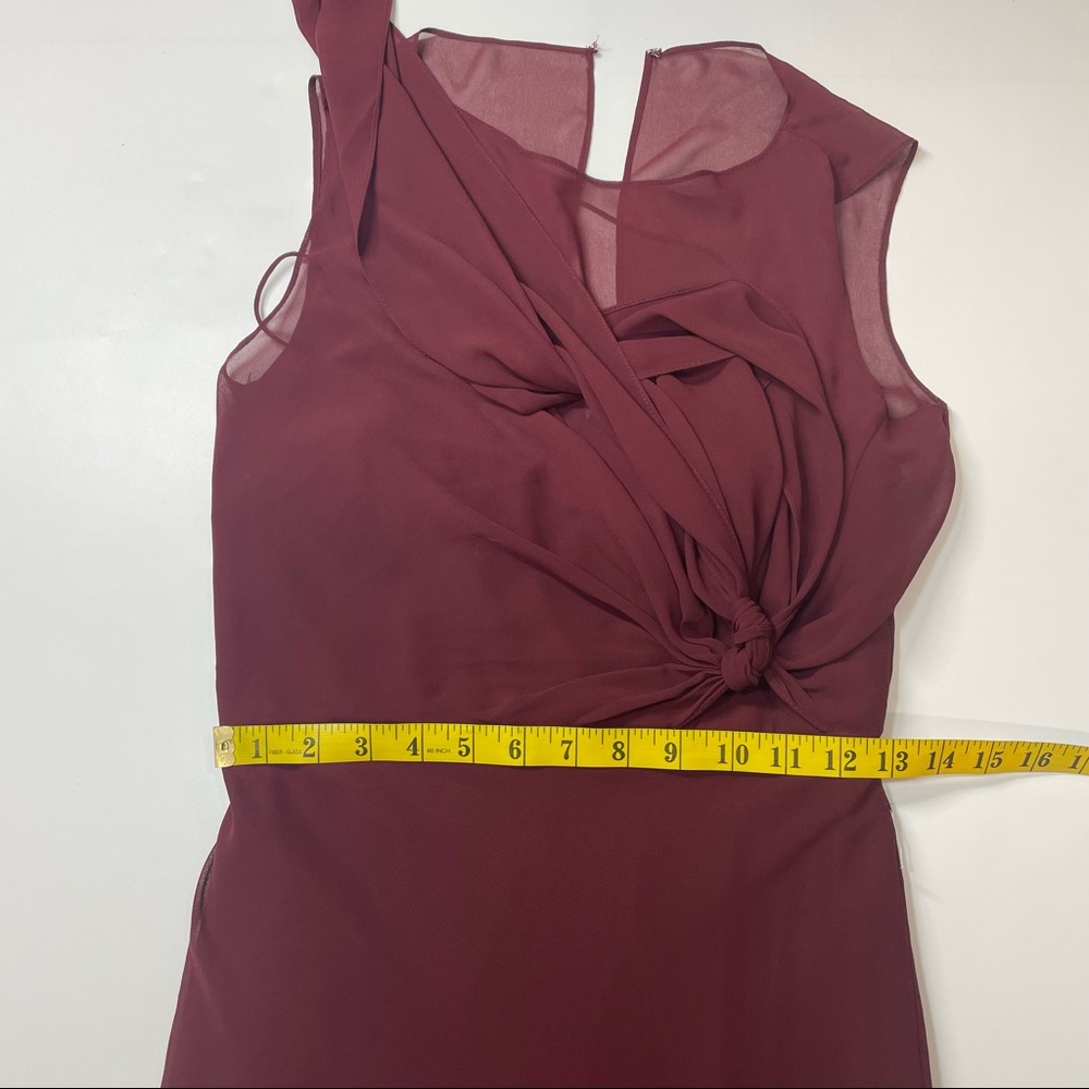 Jenny Yoo Bridemade Merlot chiffon maxi dress - Picture 13 of 13